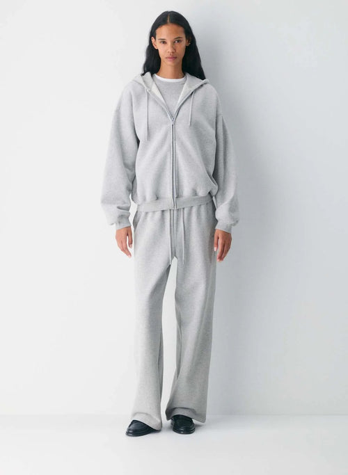 cenlura Kuscheliger Fleece-Hoodie mit Mega-Reißverschluss