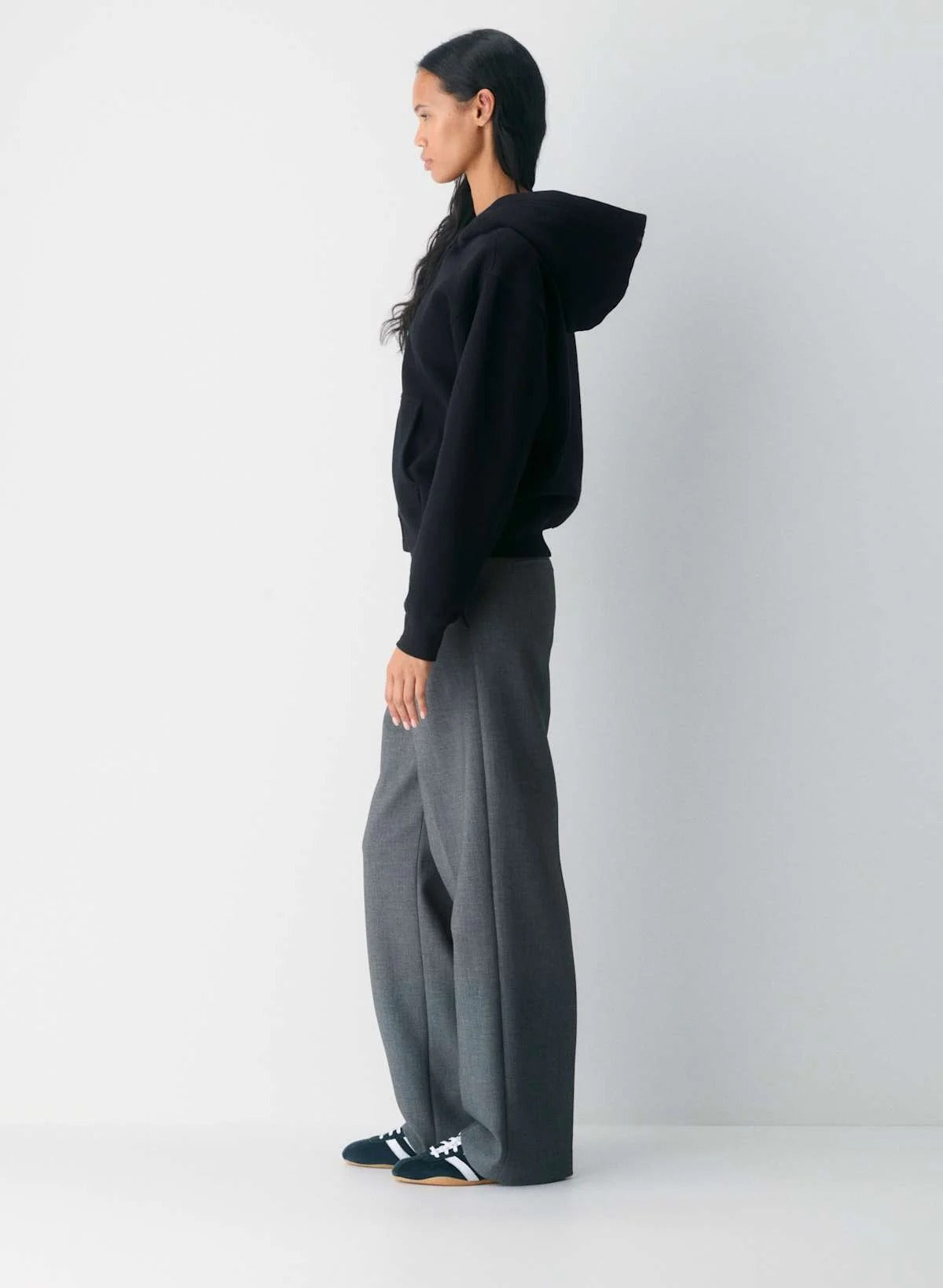 cenlura Kuscheliger Sweatfleece-Hoodie mit perfektem Reißverschluss
