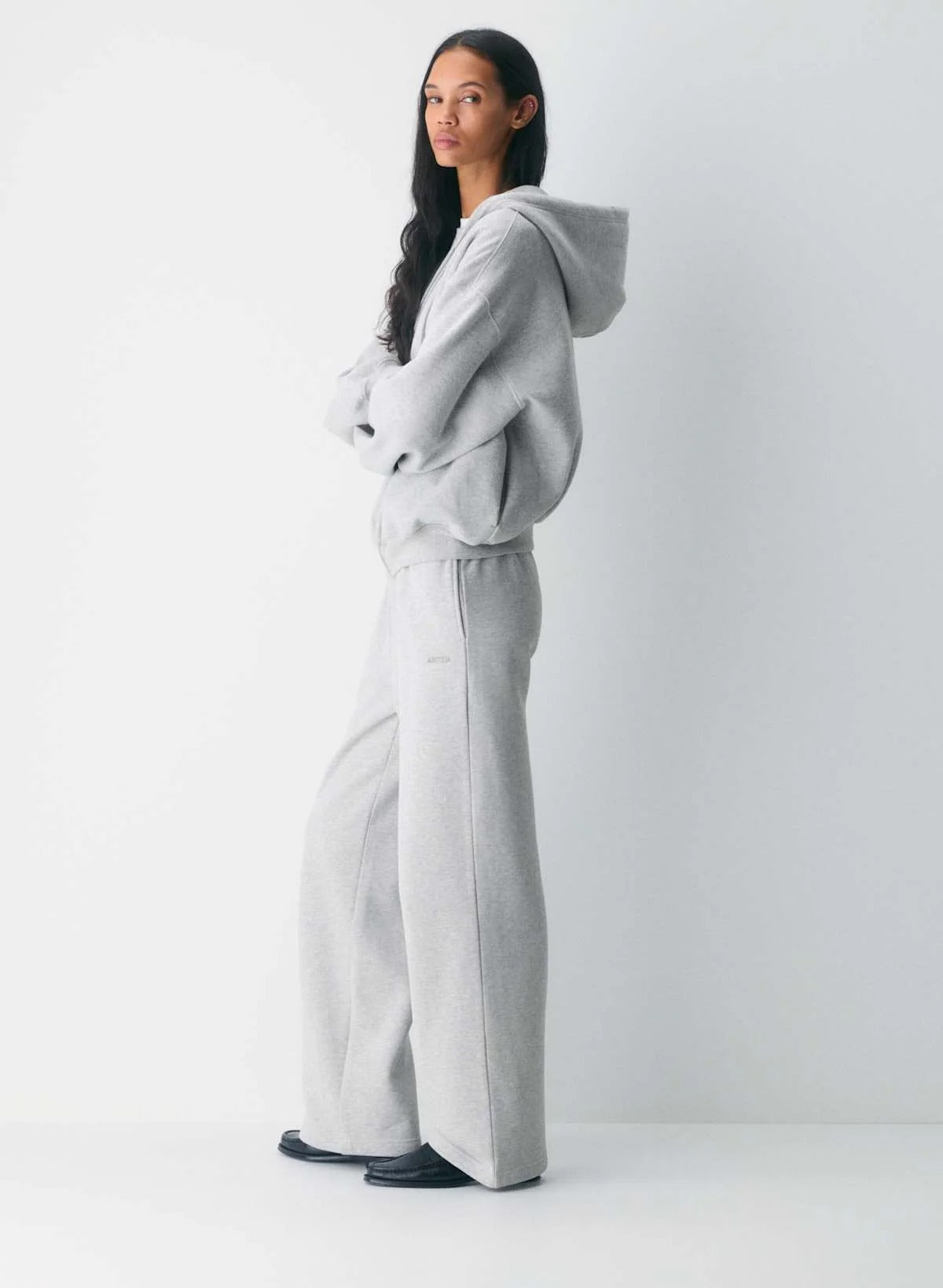 cenlura Kuscheliger Fleece-Hoodie mit Mega-Reißverschluss