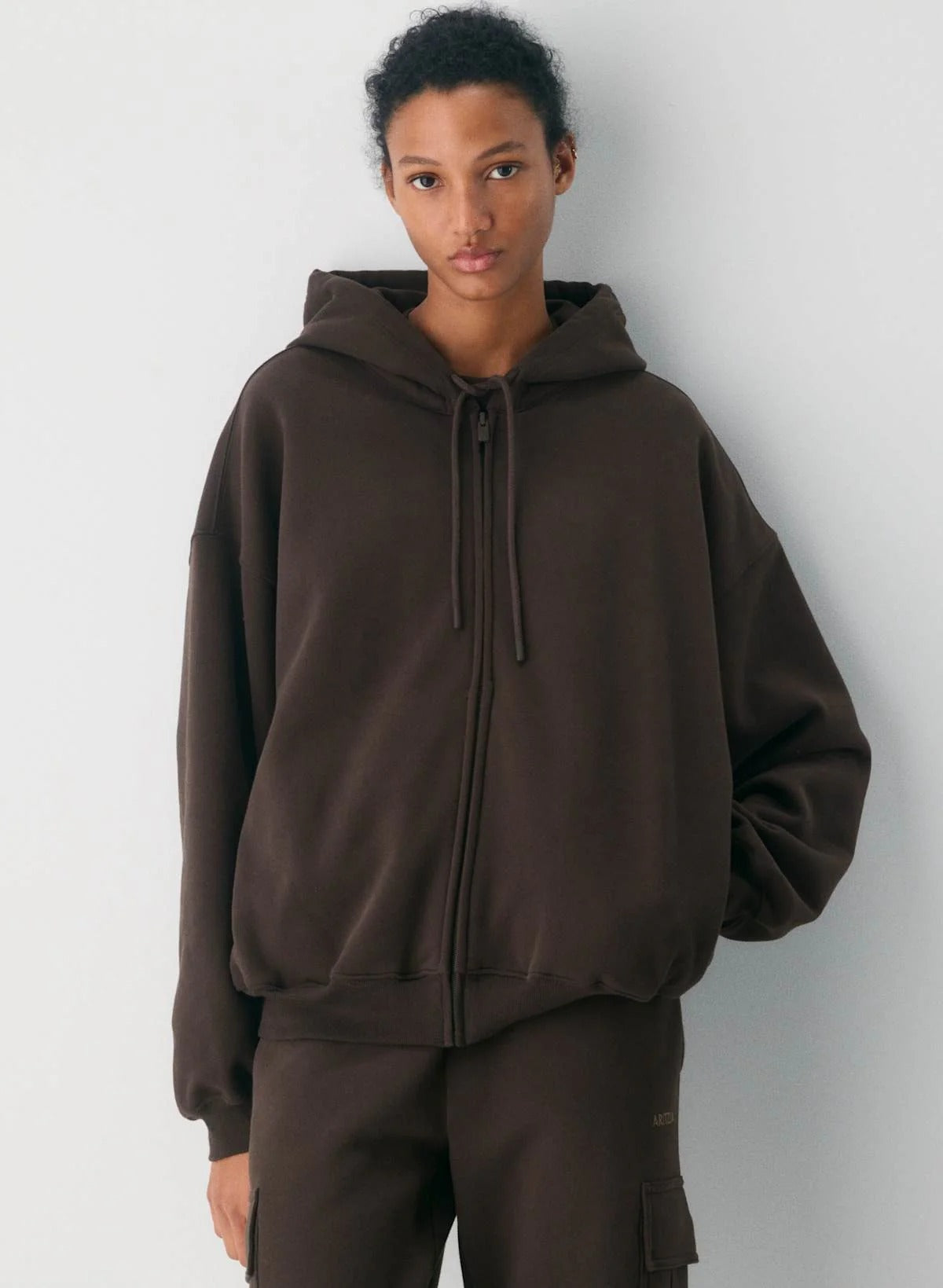 cenlura gemütlicher Sweatfleece Mega Zip Hoodie
