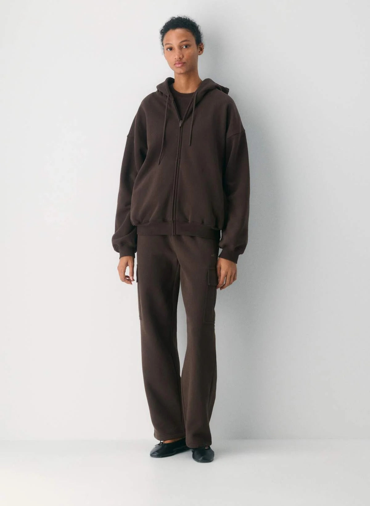 cenlura gemütlicher Sweatfleece Mega Zip Hoodie